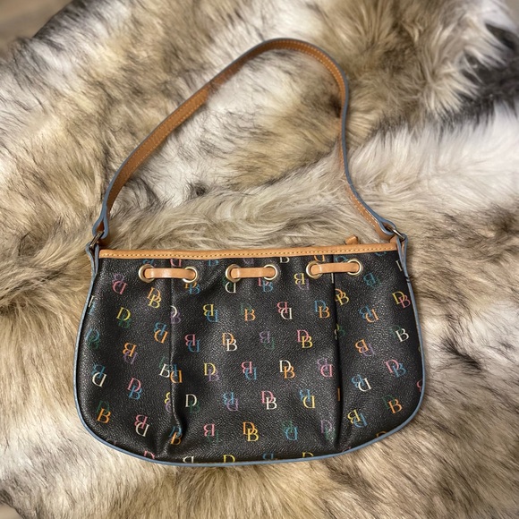 Dooney & Bourke Rainbow Monogram & Zipper Shoulder Bag with Charm - Picture 2 of 11